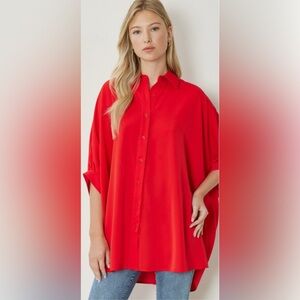 Entro Scarlet Women's Button Down Shirt